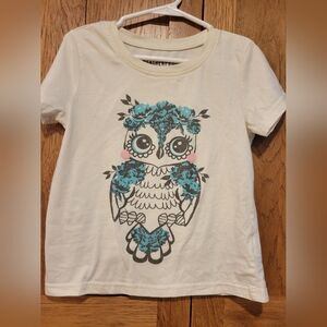 Weatherproof Vintage Girls Owl T-shirt   Small 7/8
